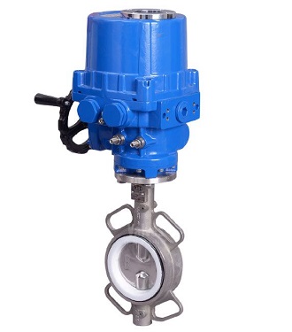 Van bướm inox đóng mở bằng điện 24V, 220V, giá rẻ.