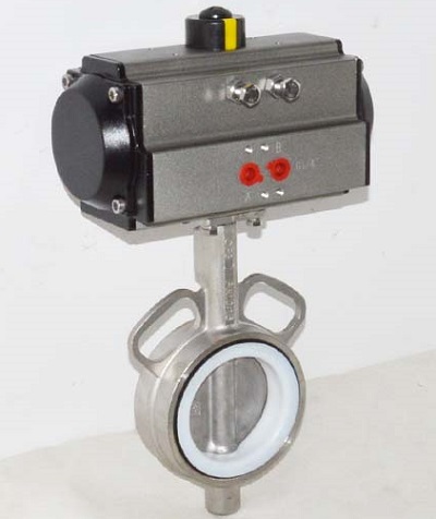 Van bướm inox đóng mở bằng khí nén chính hãng, giá rẻ nhất thị trường.